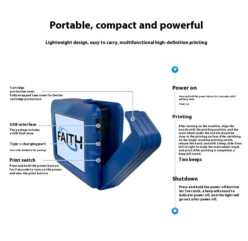 Mini Smart Inkjet Printer