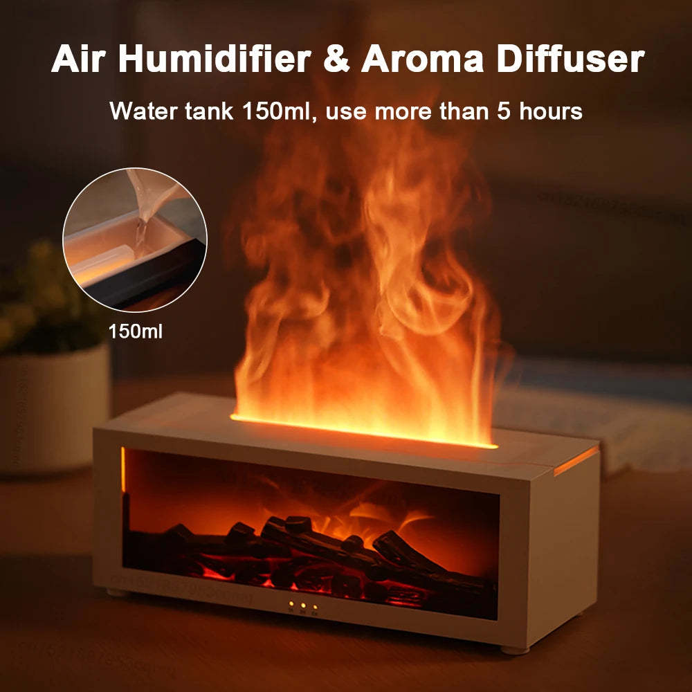 3D Flame Aromatherapy led