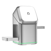 3-in-1 Magnetic Fast Wireless Charger 180 Rotating Stand with touch control and sleek design.